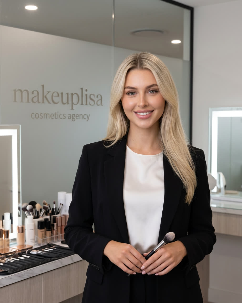 Portrait of Lisa, founder and brand director of MAKEUP LISA